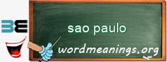 WordMeaning blackboard for sao paulo